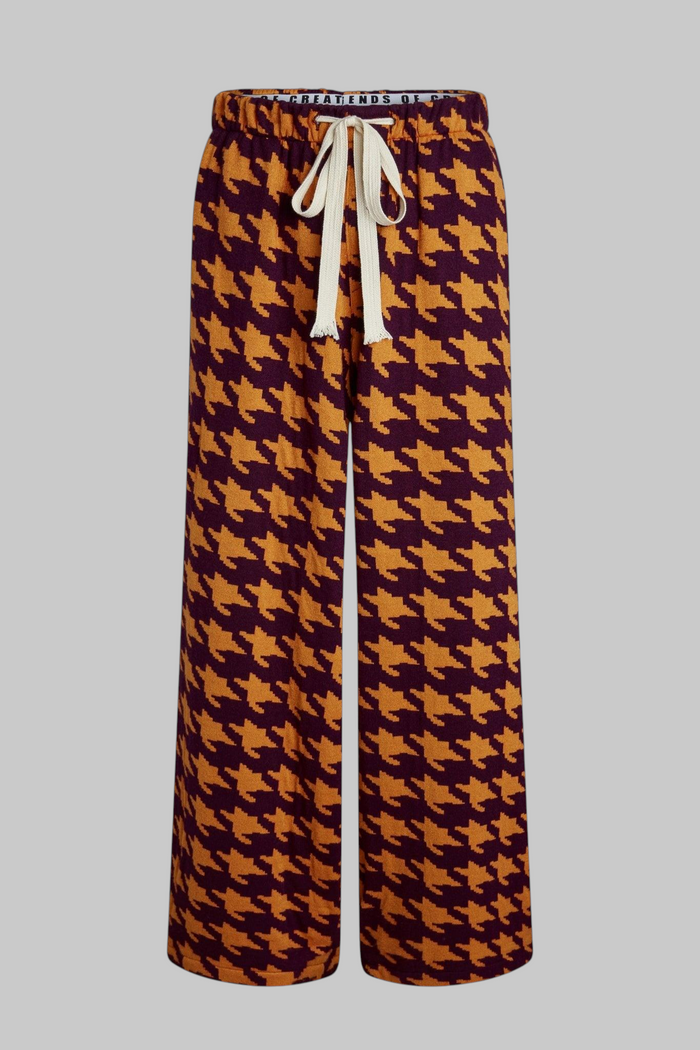 Bowie Houndstooth Baggy Pants - Legends of Creativity