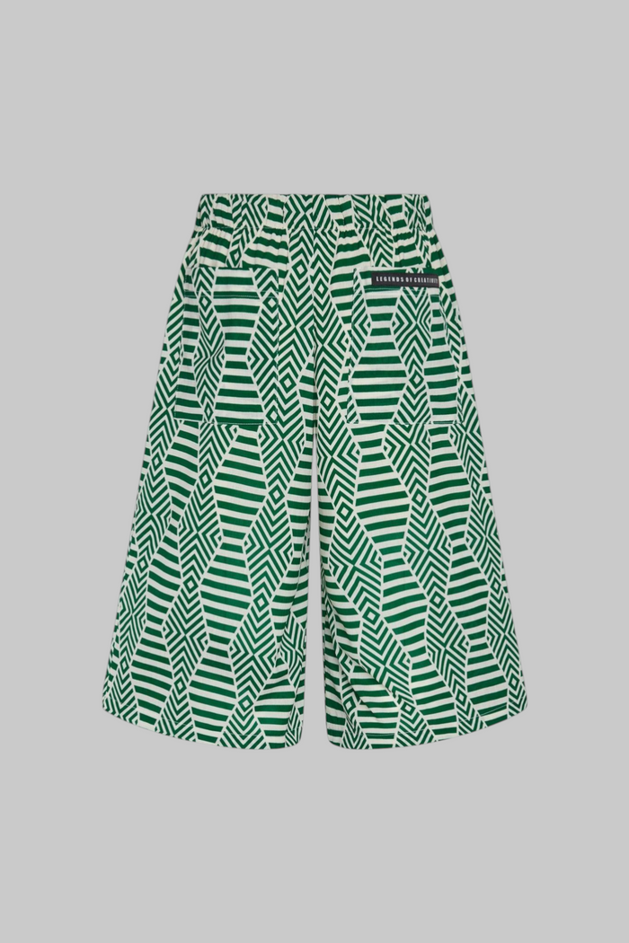 Bowie Printed Linen Baggy Shorts - Legends of Creativity