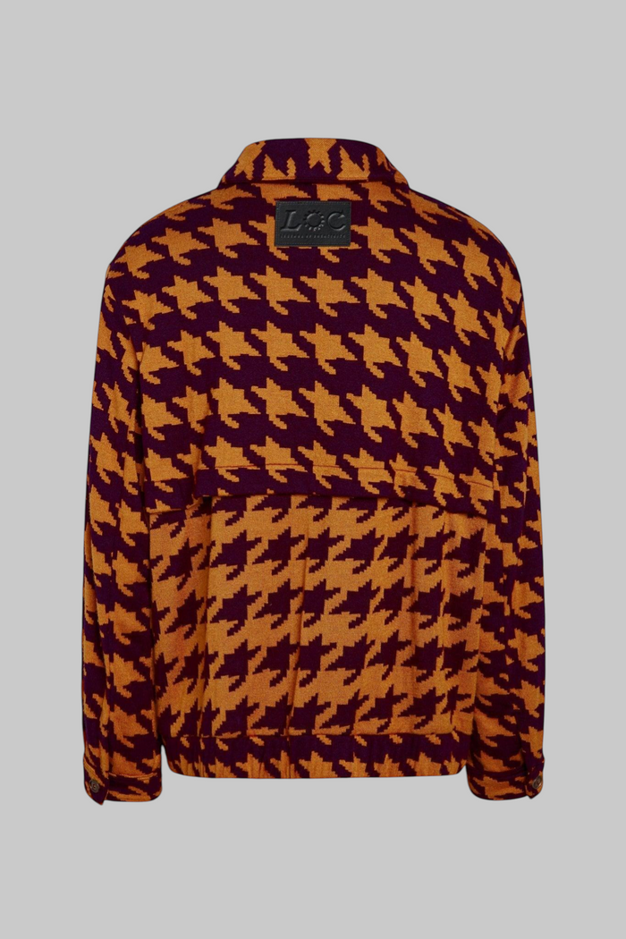 Hendrix Knit Jacquard Funnel Neck Jacket - Legends of Creativity