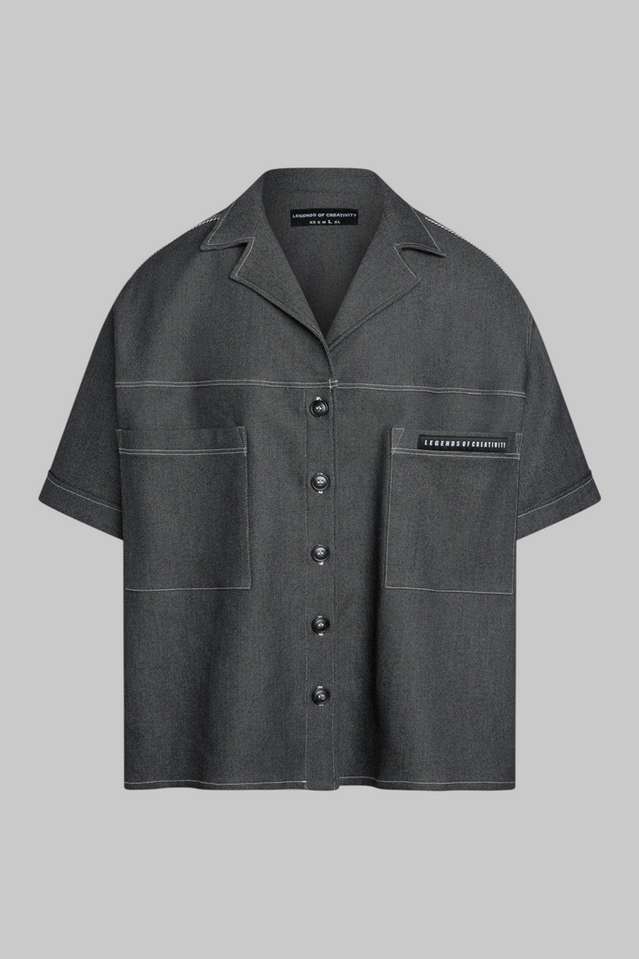 Jackson Denim Camper Shirt - Luxury Stretch Denim - Legends of Creativity