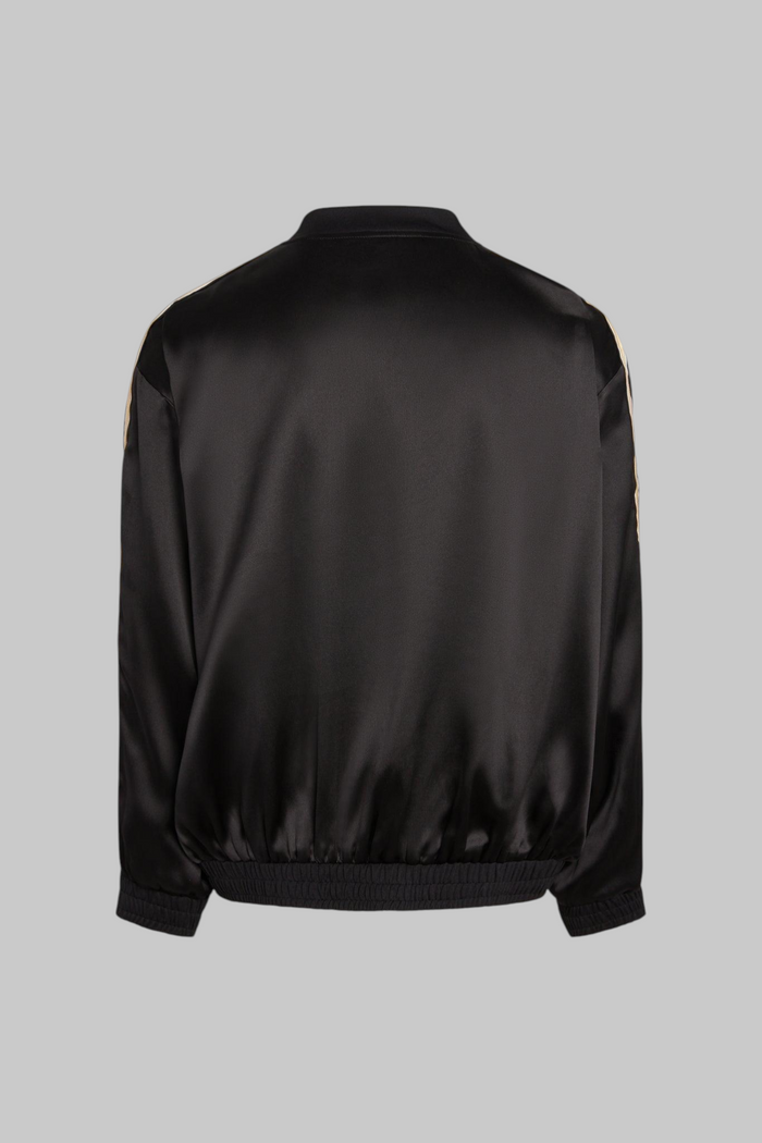 Presley Two-Tone Silk Bomber Jacket - Legends of Creativity